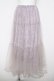 画像1: Maison de FLEUR / フラワーレースチュールスカート  ラベンダー Y-26-04-11-104-LO-SK-SZ-ZY (1)