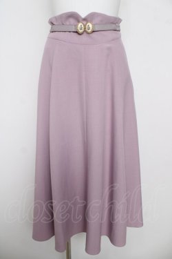 画像1: an another angelus / アンティークローズカメオベルト付きスカート F ラベンダー Y-26-04-11-111-CA-SK-SZ-ZY
