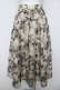 画像2: an another angelus / フラワーフロッキープリントタックスカート F アイボリー Y-26-04-11-112-CA-SK-SZ-ZY (2)