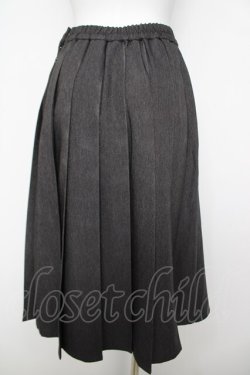 画像2: an another angelus / ビット使いデニムライクプリーツスカート F ブラック Y-26-04-11-113-CA-SK-SZ-ZY