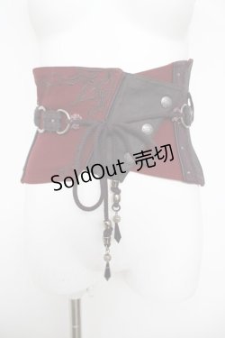 画像1: Ozz oneste / タッセル付きコルセット  エンジ Y-26-04-11-114-OO-TO-SZ-ZY