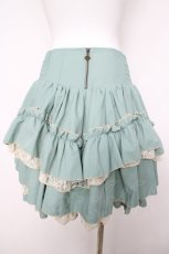 画像2: Ozz oneste / 枝垂れ桜刺繍ボリュームスカート  グリーン Y-26-04-11-117-OO-SK-SZ-ZY (2)