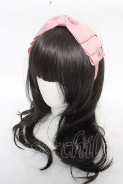 画像1: ｍ petit by misako / AM*NIリボンカチューシャ  ピンク Y-26-04-11-013-LO-AC-SZ-ZY