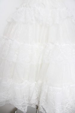 画像3: OZZ ANGELO / ロングレースパニエ  白 Y-26-04-11-119-OO-SK-SZ-ZY