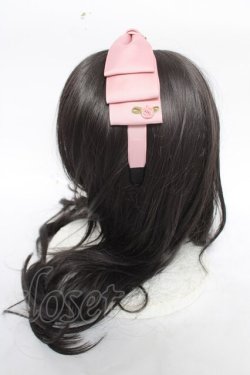 画像2: ｍ petit by misako / AM*NIリボンカチューシャ  ピンク Y-26-04-11-013-LO-AC-SZ-ZY