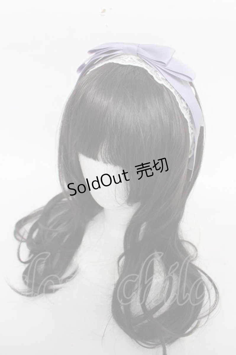 画像1: axes femme kawaii / レースリボンカチューシャ  ラベンダー Y-26-04-11-017-AX-AC-SZ-ZY (1)