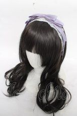 画像1: axes femme kawaii / レースリボンカチューシャ  ラベンダー Y-26-04-11-017-AX-AC-SZ-ZY (1)