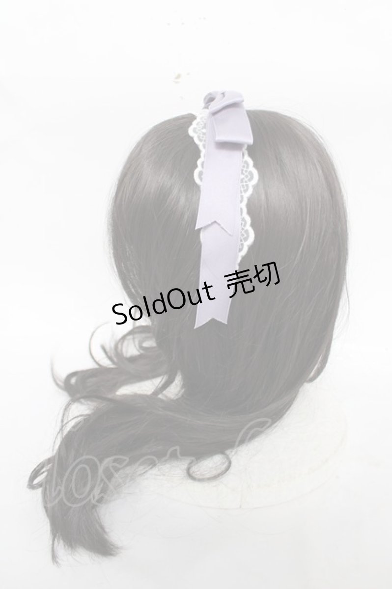 画像2: axes femme kawaii / レースリボンカチューシャ  ラベンダー Y-26-04-11-017-AX-AC-SZ-ZY (2)