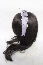画像2: axes femme kawaii / レースリボンカチューシャ  ラベンダー Y-26-04-11-017-AX-AC-SZ-ZY (2)