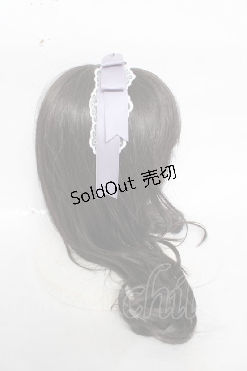 画像3: axes femme kawaii / レースリボンカチューシャ  ラベンダー Y-26-04-11-017-AX-AC-SZ-ZY (3)