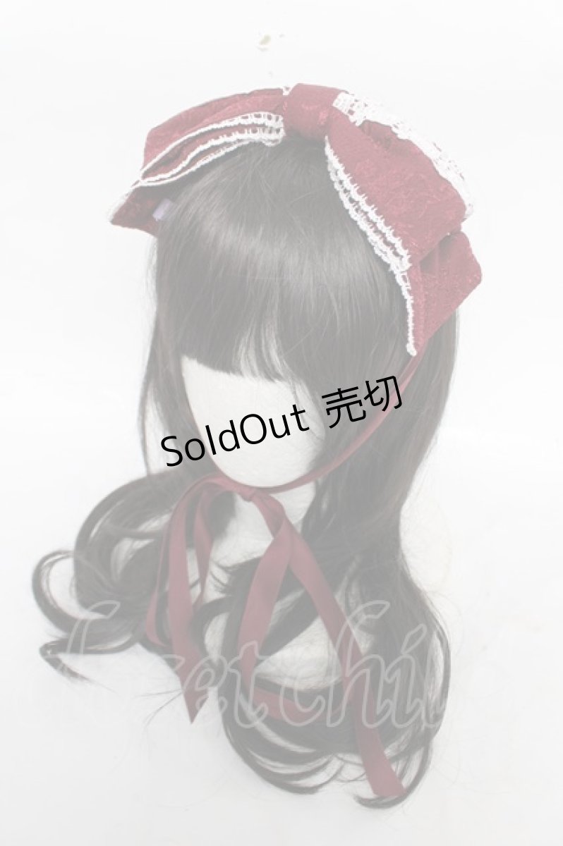 画像1: axes femme kawaii / レディローズヘッドドレス  ワイン Y-26-04-11-020-AX-AC-SZ-ZY (1)