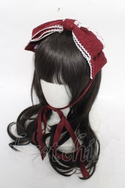 画像1: axes femme kawaii / レディローズヘッドドレス  ワイン Y-26-04-11-020-AX-AC-SZ-ZY