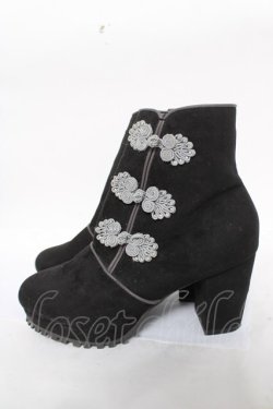 画像2: axes femme POETIQUE / チャイナ釦ブーツ S 黒 Y-26-04-11-021-AX-SH-SZ-ZY