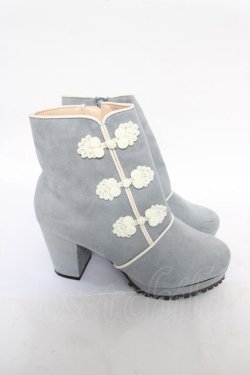 画像4: axes femme POETIQUE / チャイナ釦ブーツ S サックス Y-26-04-11-022-AX-SH-SZ-ZY