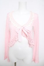 画像1: BABY, THE STARS SHINE BRIGHT / ローズレース姫袖ボレロ  ピンク Y-26-04-11-024-BA-TO-0-ZY (1)