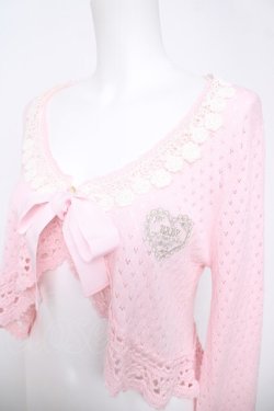 画像3: BABY, THE STARS SHINE BRIGHT / ローズレース姫袖ボレロ  ピンク Y-26-04-11-024-BA-TO-0-ZY