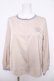 画像1: Maison de FLEUR Petite Robe canone / ラウンドネックブラウス  ベージュ Y-26-04-11-027-EL-BL-SZ-ZY (1)