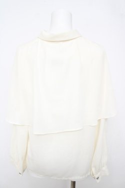 画像2: axes femme / ケープデザインブラウス  生成り Y-26-04-11-029-AX-BL-SZ-ZY