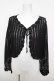 画像1: an another angelus / クロシェスカラップ透かし編みニットボレロ F ブラック Y-26-04-11-035-CA-TO-SZ-ZY (1)