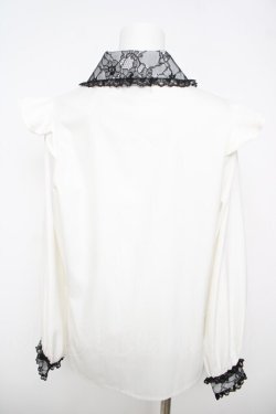 画像2: Rojita / ブローチ付きブラウス  シロ Y-26-04-11-038-LO-BL-SZ-ZY