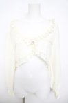 画像1: Secret Honey / ローズ柄ショートボレロ 2 オフ白 Y-26-04-13-032-CA-TO-SZ-ZY (1)