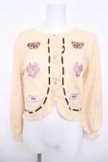 画像1: axes femme kawaii / Rosy Bearニットカーデ M 生成り Y-26-04-13-035-AX-TO-SZ-ZY (1)