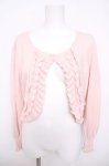 画像1: Leur Getter / フリル付ニットボレロ M ピンク Y-26-04-13-036-LU-TO-SZ-ZY (1)