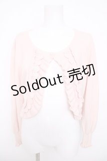 Leur Getter  フリルニットボレロ Leur Getter / フリル付ニットボレロ M ピンク Y-26-04-13-036-LU-TO