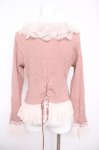 画像2: axes femme / レースフリルニットボレロ F ピンク Y-26-04-13-037-AX-TO-SZ-ZY (2)