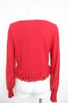 画像2: Leur Getter / フリル付ニットボレロ M レッド Y-26-04-13-040-LU-TO-SZ-ZY (2)