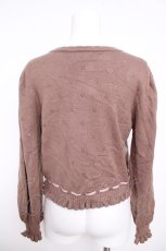 画像2: axes femme kawaii / Rosy Bearニットカーデ M モカ Y-26-04-13-043-AX-TO-SZ-ZY (2)