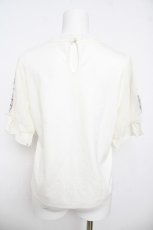 画像2: axes femme / ラベンダー刺繍プルオーバー M 白 Y-26-04-13-051-AX-TO-SZ-ZY (2)