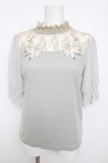 画像1: axes femme / 刺繍入りプルオーバー M グリーン Y-26-04-13-058-AX-TO-SZ-ZY (1)