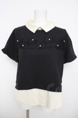 画像1: axes femme / 重ね着風トップス M 黒 Y-26-04-13-064-AX-TO-SZ-ZY (1)