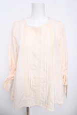 画像1: axes femme POETIQUE / ベルト付きブラウス M キナリ Y-26-04-13-067-AX-BL-SZ-ZI (1)