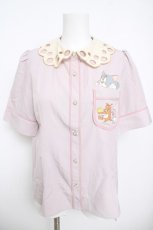画像1: axes femme POETIQUE / トムとジェリーブラウス M 淡ピンク Y-26-04-13-069-AX-BL-SZ-ZS (1)