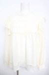 画像1: axes femme NOSTALGIE / シフォンドビーフリルブラウス M 生成り Y-26-04-13-071-AX-BL-SZ-ZY (1)