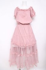 画像1: Princess Melody / チュールマキシワンピース F ピンク Y-26-04-13-074-EL-OP-SZ-ZY (1)