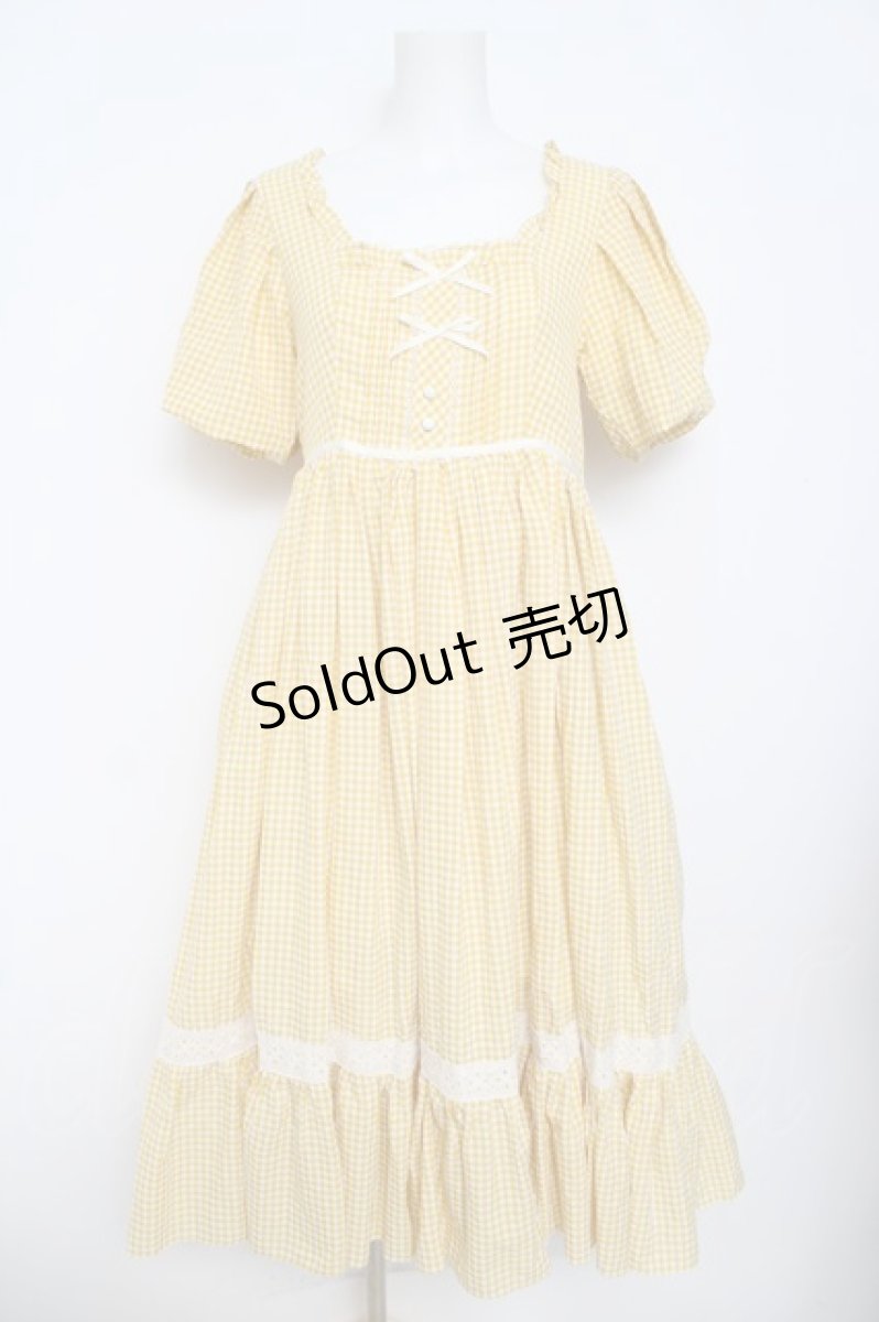 画像3: 胡桃木JK / Belle エプロンキワンピースセット M イエロー Y-26-04-13-075-LO-OP-SZ-ZY (3)