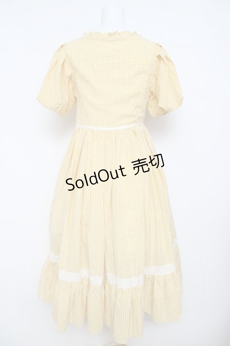 画像4: 胡桃木JK / Belle エプロンキワンピースセット M イエロー Y-26-04-13-075-LO-OP-SZ-ZY (4)