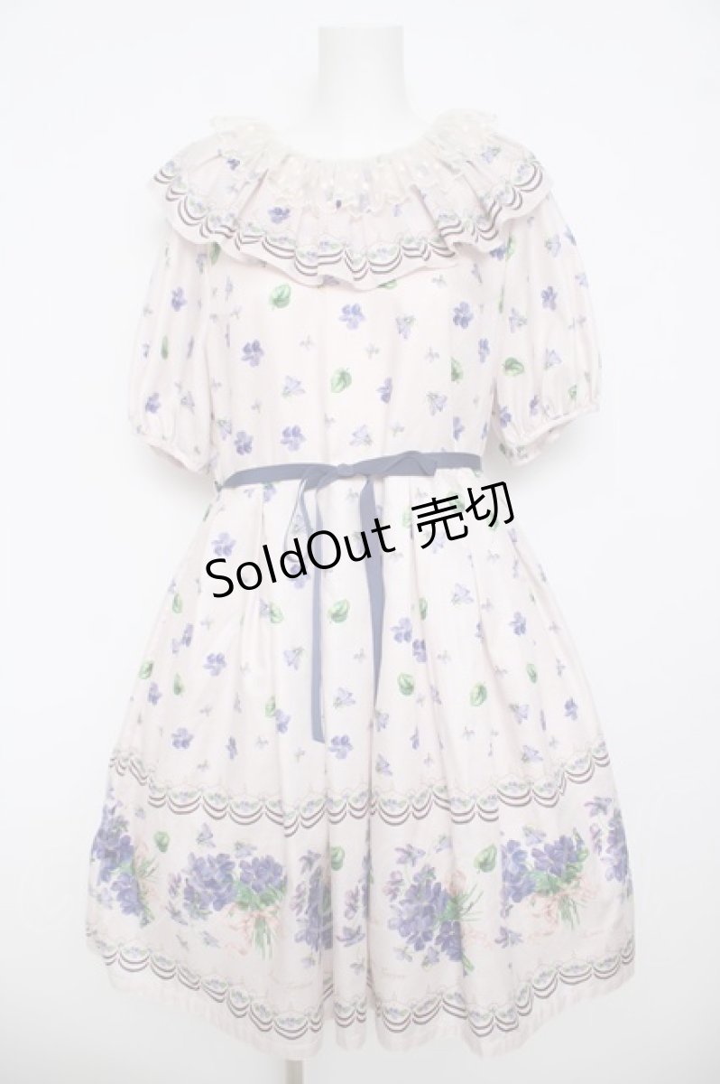 画像1: Leur Getter / Elegant Flower袖付きワンピース L ピンク Y-26-04-13-080-LU-OP-SZ-ZY (1)