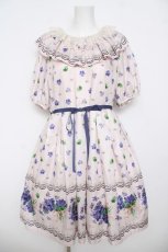 画像1: Leur Getter / Elegant Flower袖付きワンピース L ピンク Y-26-04-13-080-LU-OP-SZ-ZY (1)