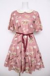 画像1: Leur Getter / Rabbit Tea cup袖付ワンピース M ピンク Y-26-04-13-081-LU-OP-SZ-ZY (1)