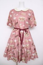 画像1: Leur Getter / Rabbit Tea cup袖付ワンピース M ピンク Y-26-04-13-081-LU-OP-SZ-ZY (1)