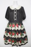 画像1: Leur Getter / Antique Lace Strawberry袖付きワンピース L ブラック Y-26-04-13-084-LU-OP-SZ-ZY (1)