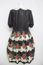 画像2: Leur Getter / Antique Lace Strawberry袖付きワンピース L ブラック Y-26-04-13-084-LU-OP-SZ-ZY (2)