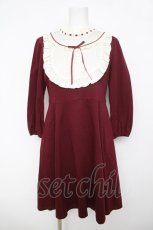 画像1: Leur Getter / Antique Dollワンピース M ワイン Y-26-04-13-088-LU-OP-SZ-ZY (1)