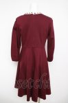 画像2: Leur Getter / Antique Dollワンピース M ワイン Y-26-04-13-088-LU-OP-SZ-ZY (2)