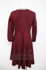 画像2: Leur Getter / Antique Dollワンピース M ワイン Y-26-04-13-088-LU-OP-SZ-ZY (2)