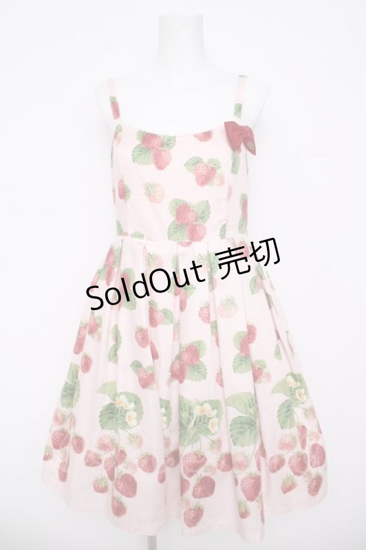 画像1: Leur Getter / Sweet Strawberryキャミワンピース M ピンク Y-26-04-13-094-LU-OP-SZ-ZY (1)